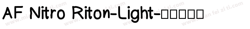 AF Nitro Riton-Light字体转换
